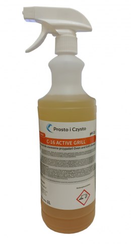 C-16 ACTIV GRILL, płynny preparat do usuwania tłustych, przypalonych i zwęglonych resztek żywności