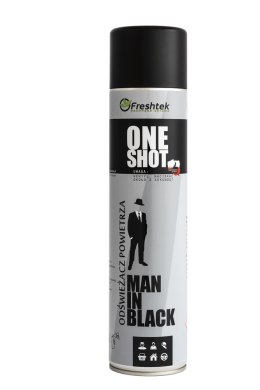 Freshtek One Shot Man in Black 600ml - Odświeżacz neutralizator zapachu